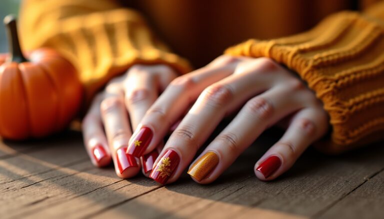 Inspirations d’ongles automnaux 2024 à ne pas manquer sur Pinterest