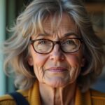 Coiffures courtes stylées pour femmes de 70 ans portant des lunettes