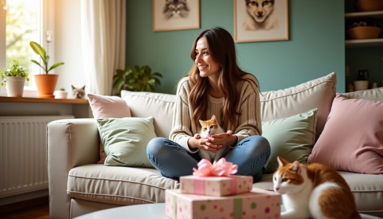 Cadeau parfait pour une passionnée des chats : idées originales pour faire plaisir à une amoureuse des matous